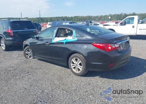 2014 Hyundai Sonata Gls from USA, damaged, VIN 5NPEB4AC6EH884813